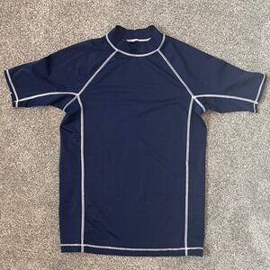 Land's End Boys Rash Guard - Navy Size L